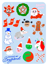 Christmas Misfits Iron On Sheet Set Accessories Hot Dang Press