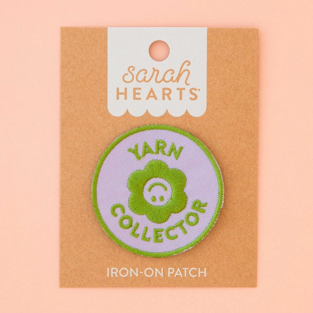 Yarn Collector Iron-On Patch Sarah Hearts