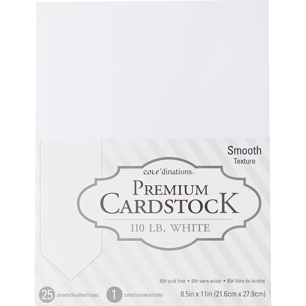 Premium White 110 lb Cardstock Paper core'dinations