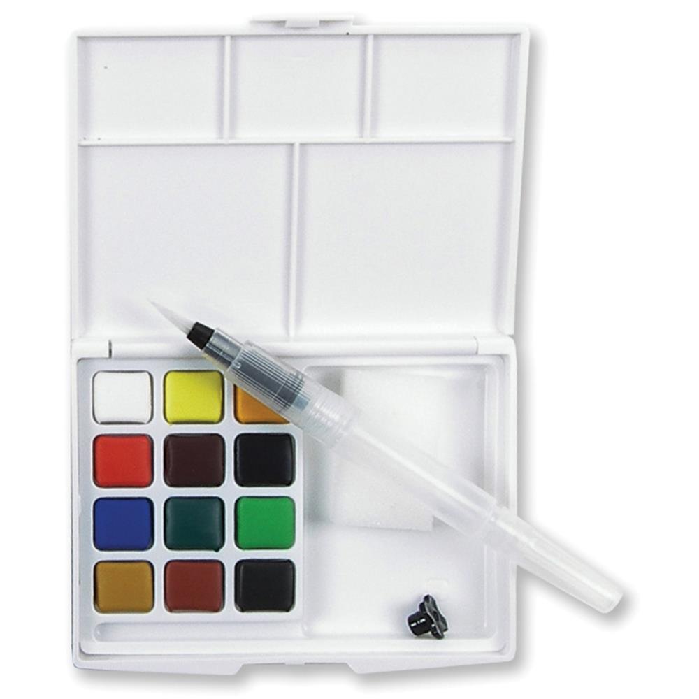 Koi Watercolor Pocket Field Sketch Box - 12 Pans – Brooklyn Craft