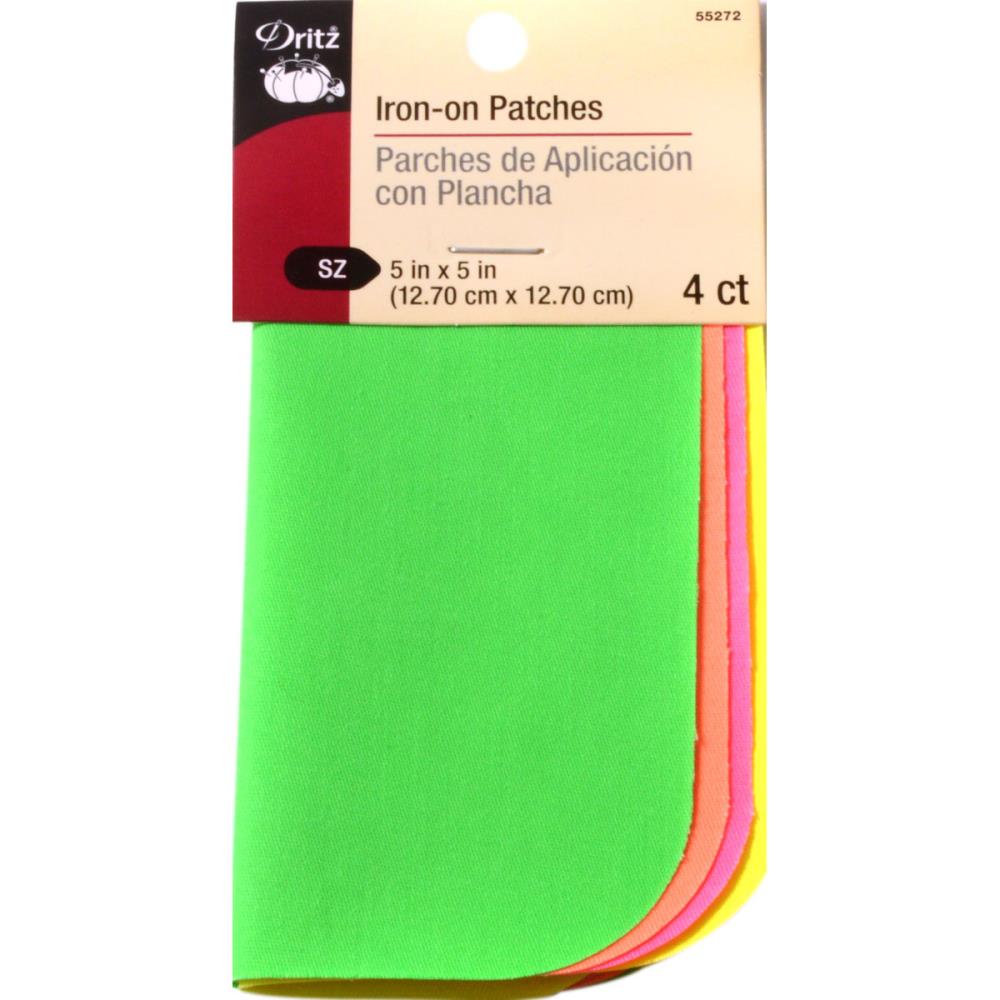 Iron-on Neon Poplin Patches