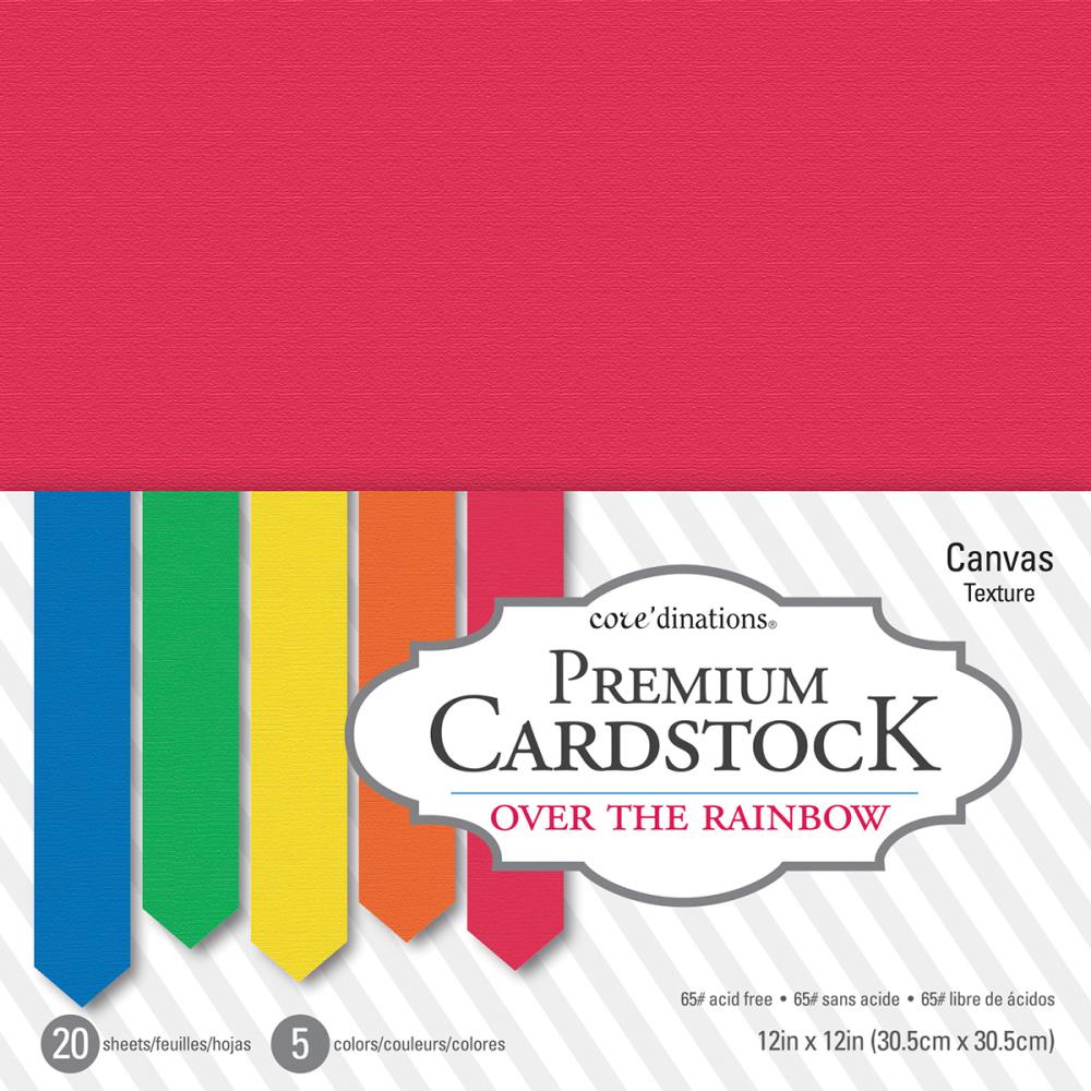 Premium Rainbow Cardstock 12" x 12" Paper core'dinations
