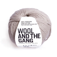 Shiny Happy Cotton Yarn Wool and the Gang Timberwolf