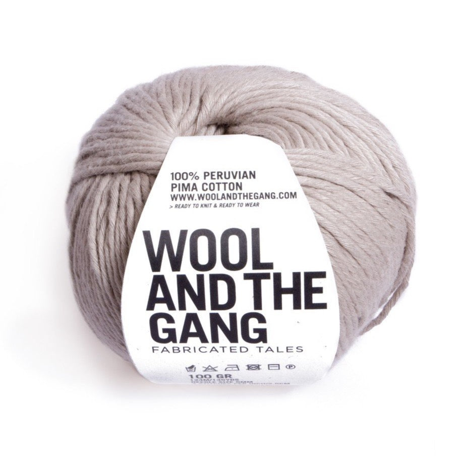 Shiny Happy Cotton Yarn Wool and the Gang Timberwolf