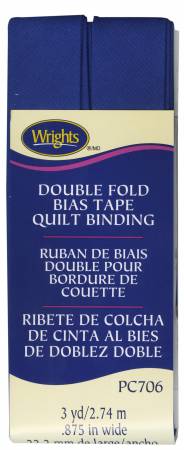 Double Fold Quilt Binding - Yale Blue
