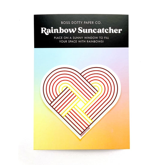 Rainbow Heart Suncatcher