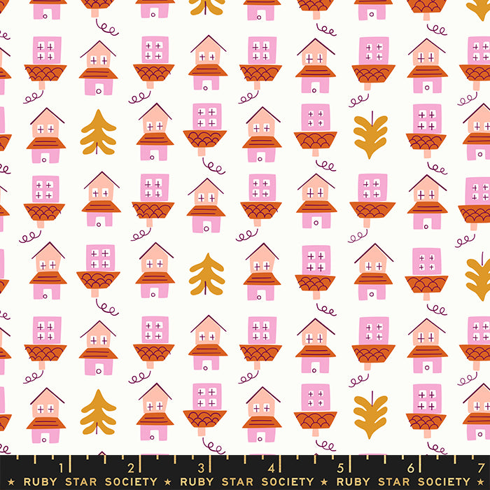 Tarrytown Little Houses by Ruby Star Society in Cream Soda