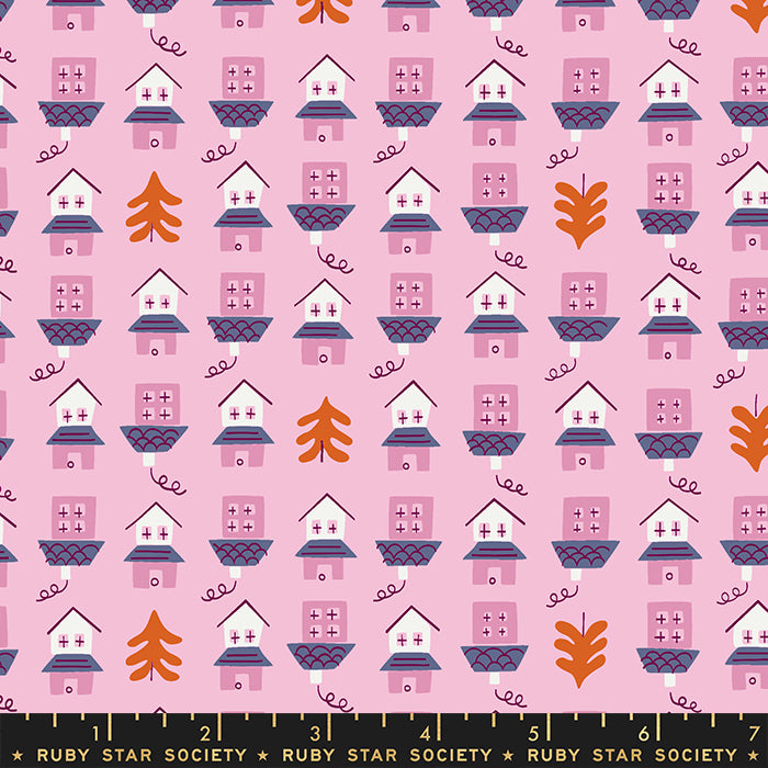 Tarrytown Little Houses by Ruby Star Society in Orchid Fabric Ruby Star Society