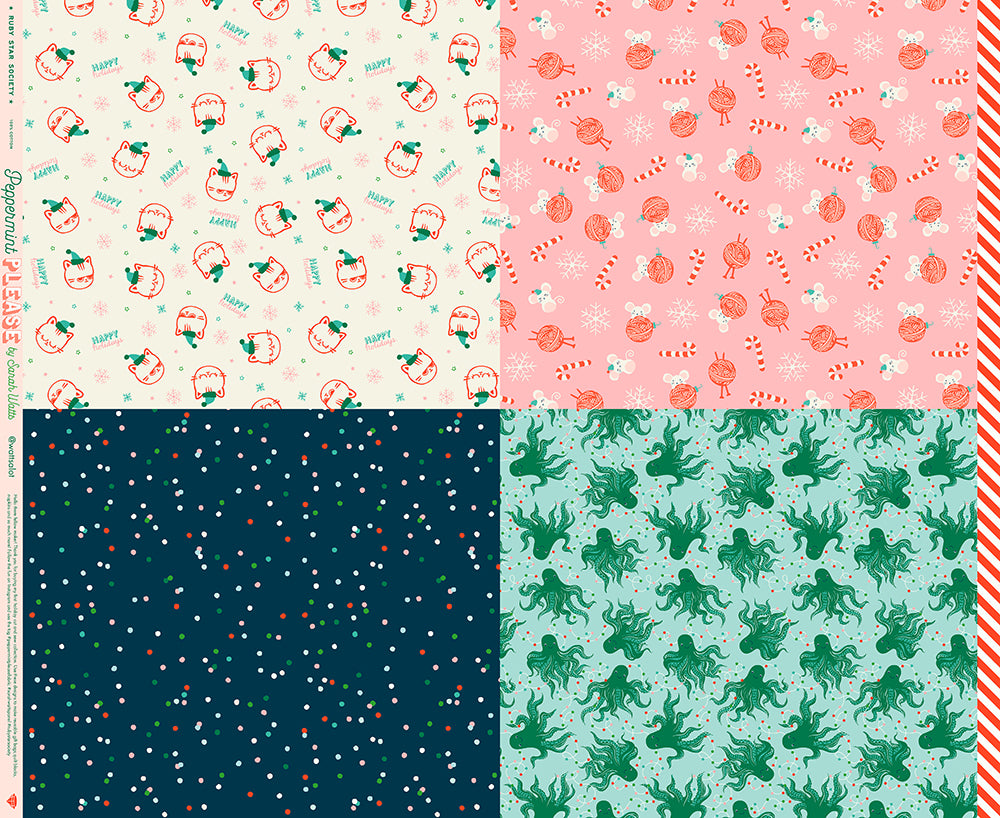 Peppermint Please Wrap by Ruby Star Society in Multi Fabric Ruby Star Society