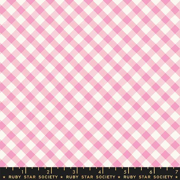 Food Group Painted Gingham by Ruby Star Society in Orchid