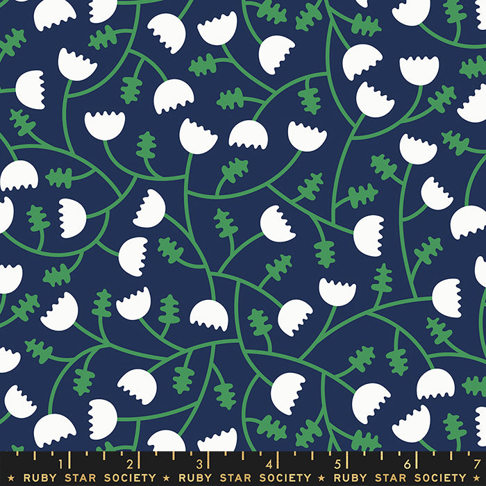 Tomato Tomahto Fiore del Radiatore by Ruby Star Society in Navy