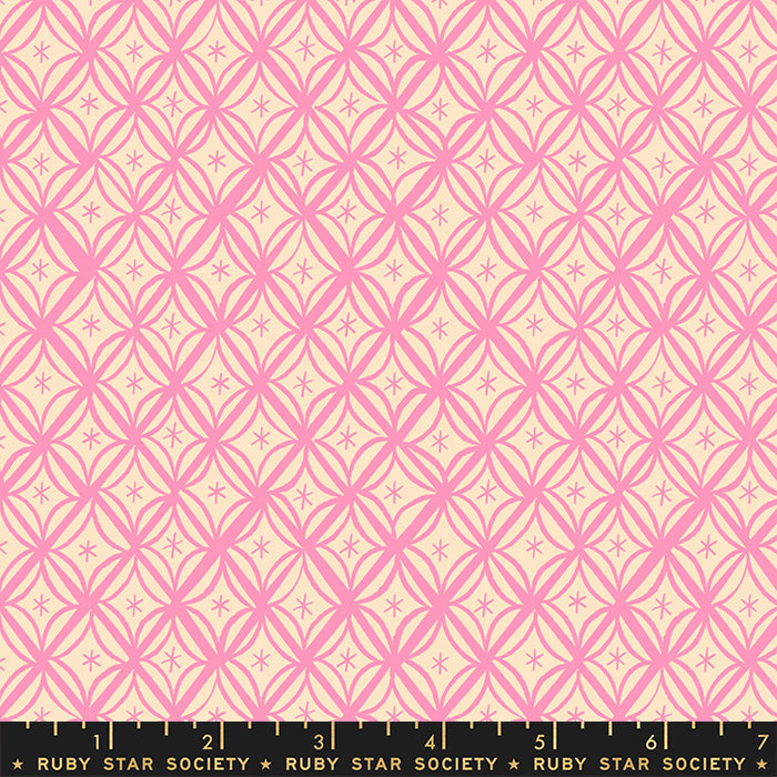 Camellia Macrame by Ruby Star Society in Flamingo Fabric Ruby Star Society