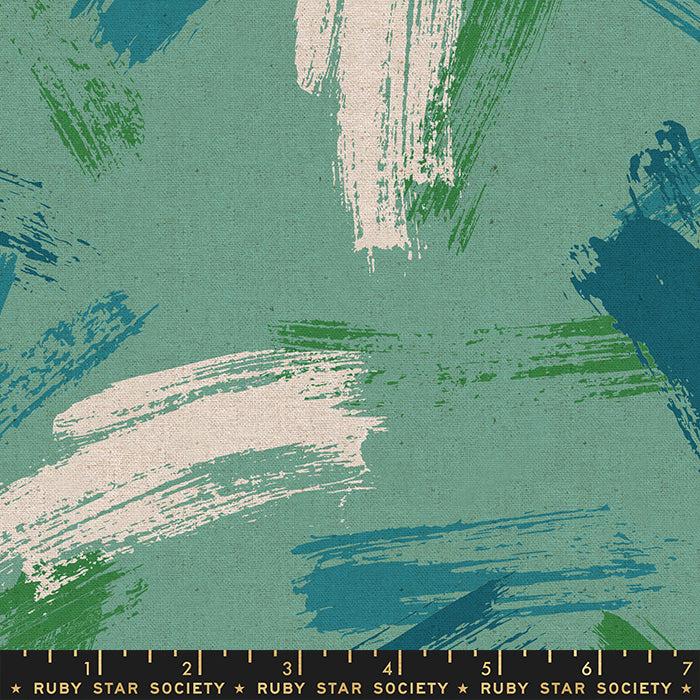 Birthday Party Linen Canvas by Ruby Star Society in Water