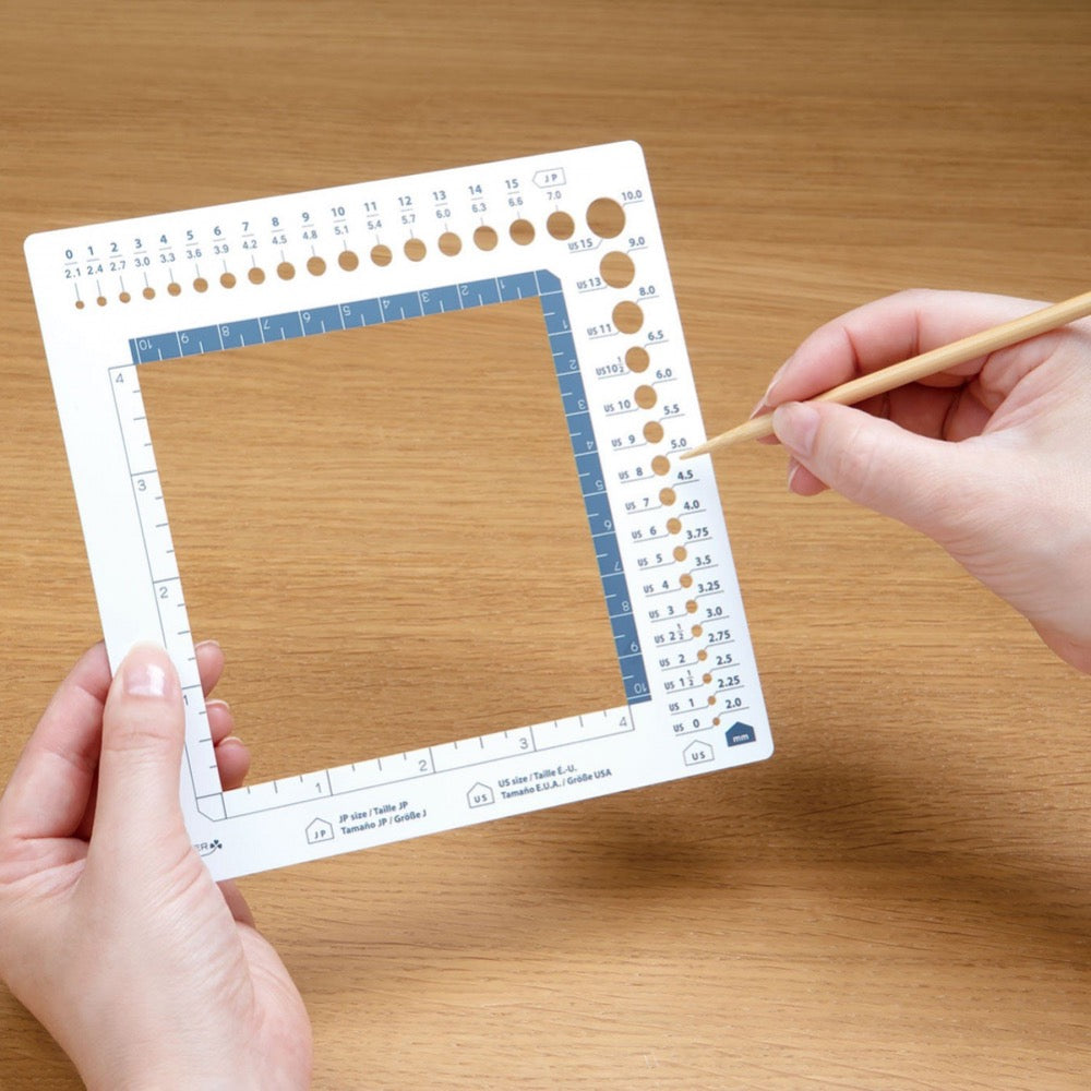 Swatch Ruler and Needle Gauge Tools Clover