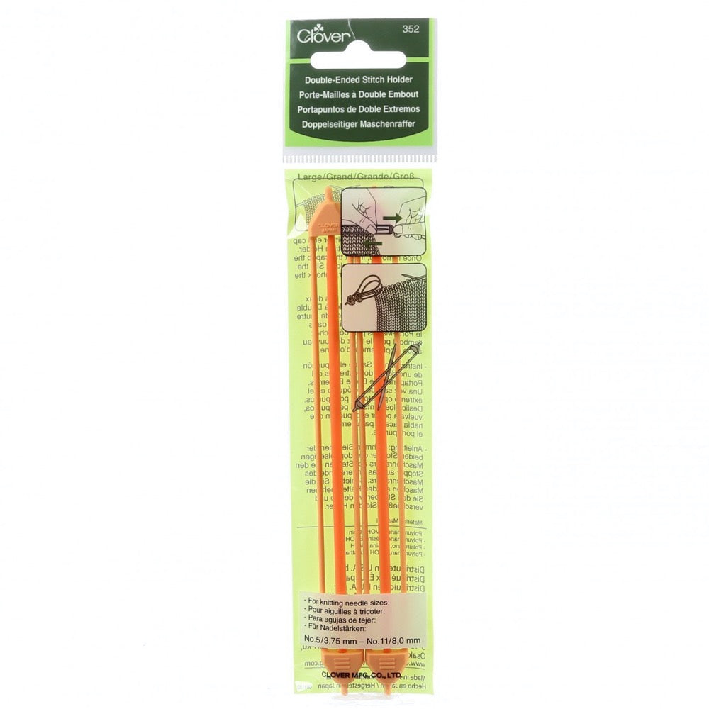 Large Double-Ended Stitch Holder Tools Clover