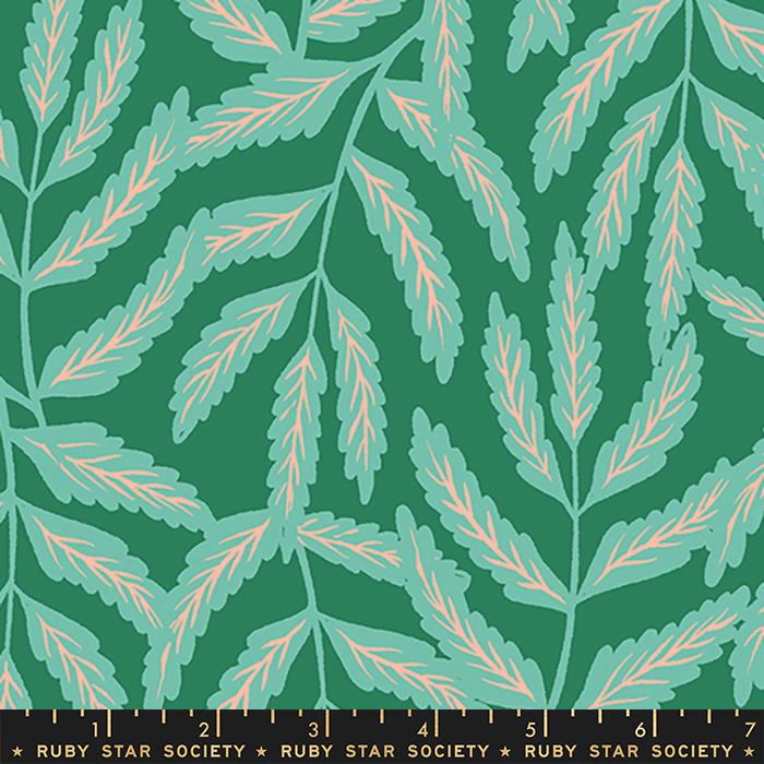 Florida Volume 2 Wild Rayon by Ruby Star Society in Emerald Fabric Ruby Star Society