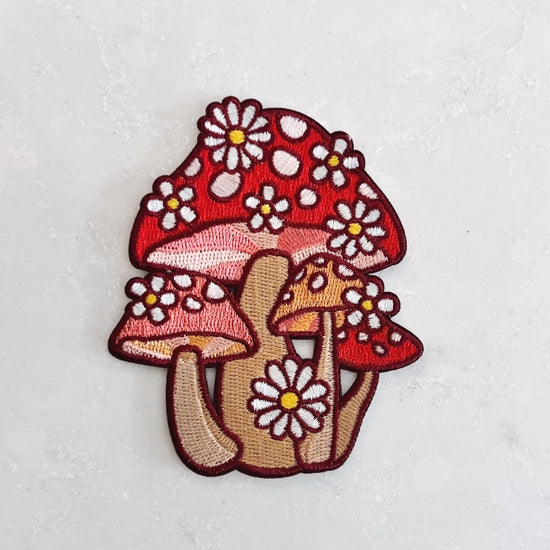 Mushroom and Daisy Cluster Patch