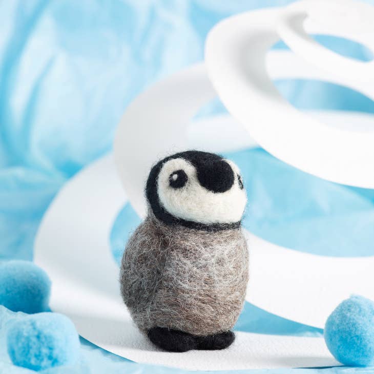 Baby Penguin Mini Needle Felting Kit