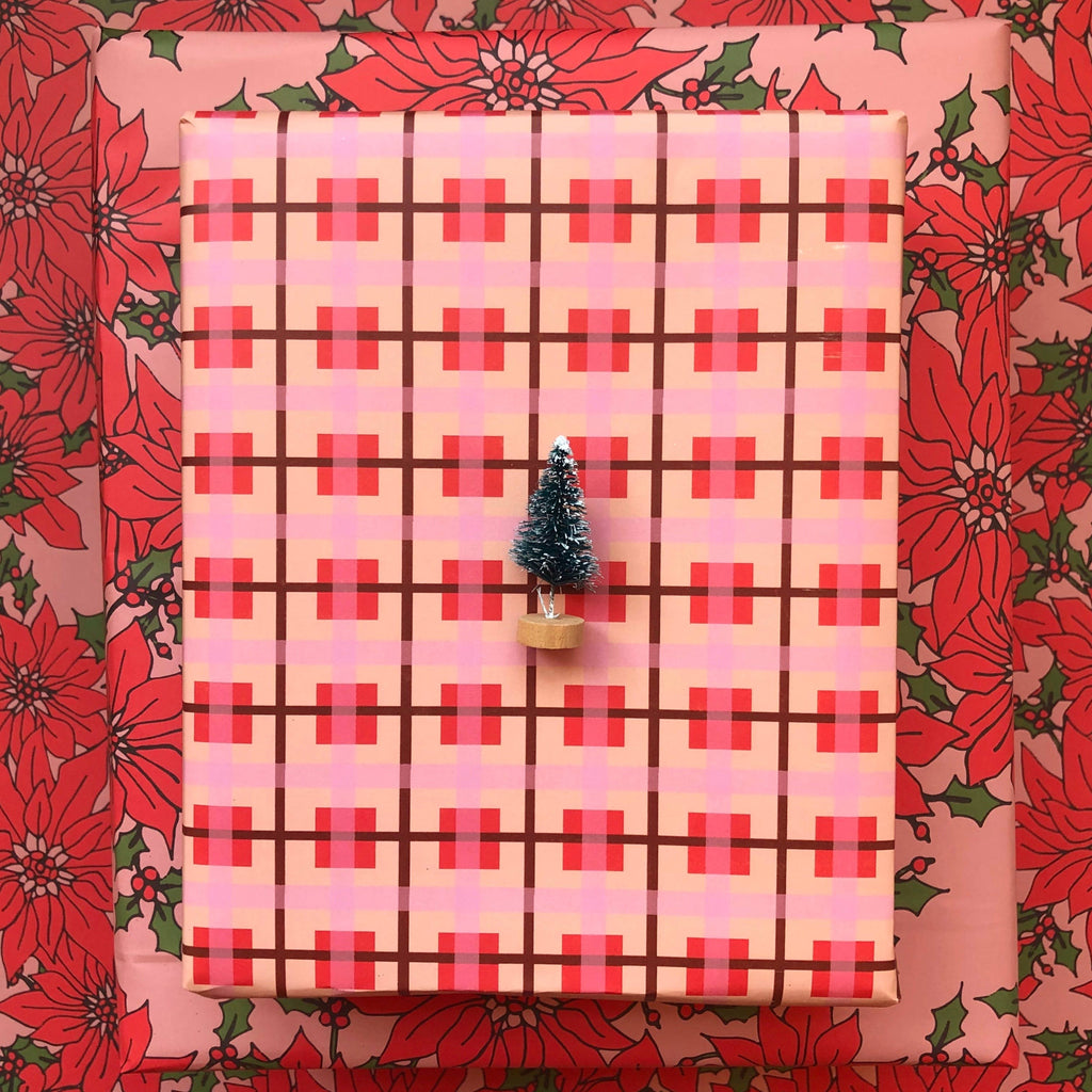 Shortcake Plaid Gift Wrap