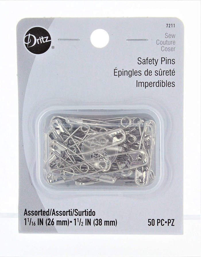 Assorted Safety Pins - 50 ct Dritz