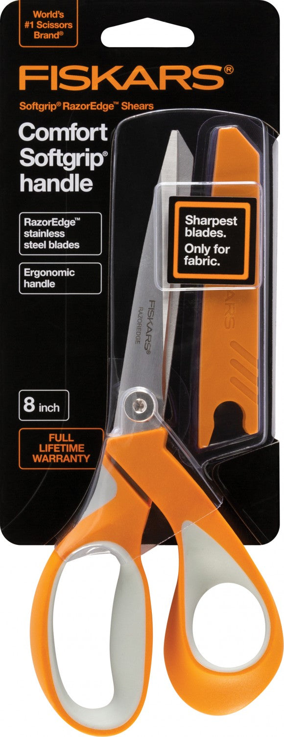 Razor Edge 8 inch Softgrip Scissors Tools Fiskars
