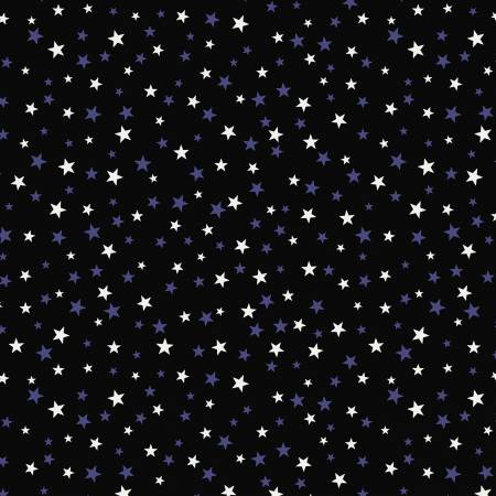 Glow in the Dark Stars by Lewis & Irene Fabrics