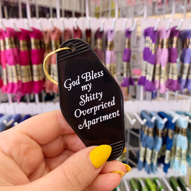 Shitty Apartment Keychain - Black