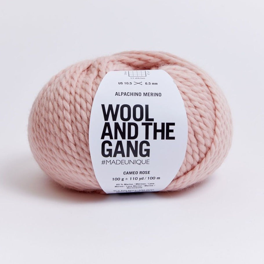 Wool and the Gang Alpachino Merino Yarn Wool and the Gang Cameo Rose