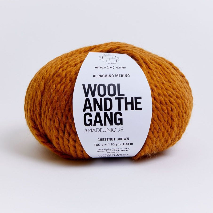 Wool and the Gang Alpachino Merino Yarn Wool and the Gang Chestnut