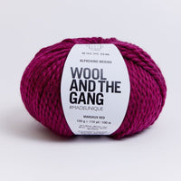 Wool and the Gang Alpachino Merino Yarn Wool and the Gang Margaux Red