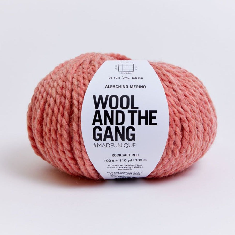 Wool and the Gang Alpachino Merino Yarn Wool and the Gang Rocksalt Red