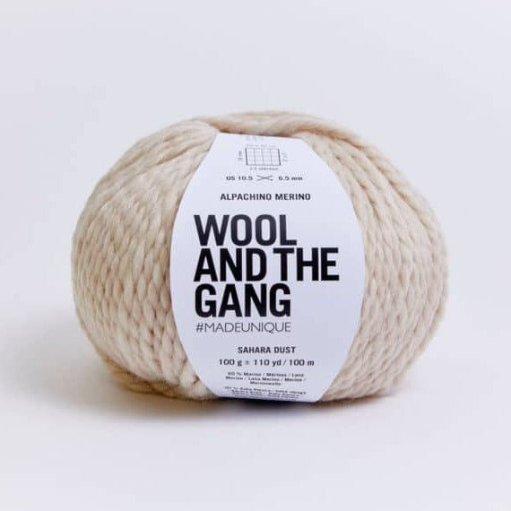 Wool and the Gang Alpachino Merino Yarn Wool and the Gang Sahara Dust