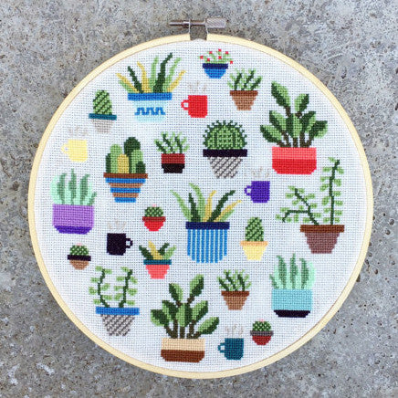cross stitch succulents VIRTUAL WORKSHOP: Beginner Cross Stitch