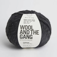 Wool and the Gang Crazy Sexy Wool Yarn Wool and the Gang Charcoal CSW