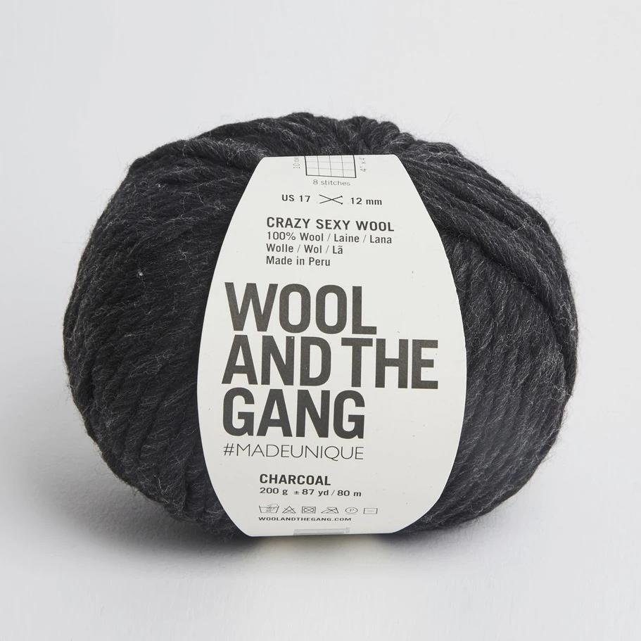Wool and the Gang Crazy Sexy Wool Yarn Wool and the Gang Charcoal CSW