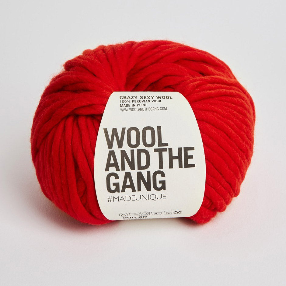 Wool and the Gang Crazy Sexy Wool Yarn Wool and the Gang Lipstick Red