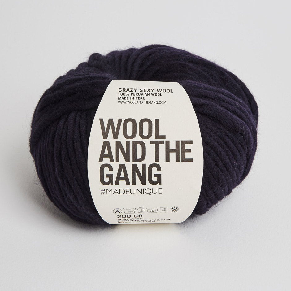 Wool and the Gang Crazy Sexy Wool Yarn Wool and the Gang Midnight Blue