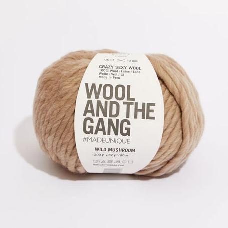 Wool and the Gang Crazy Sexy Wool Yarn Wool and the Gang Wild Mushroom