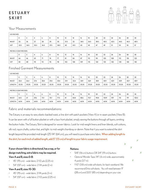 VIRTUAL WORKSHOP: Sew an Estuary Skirt Past Workshop Brooklyn Craft Company