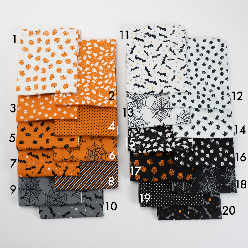 Halloween Essentials Fat Quarters - Singles Fabric Moda Fabrics