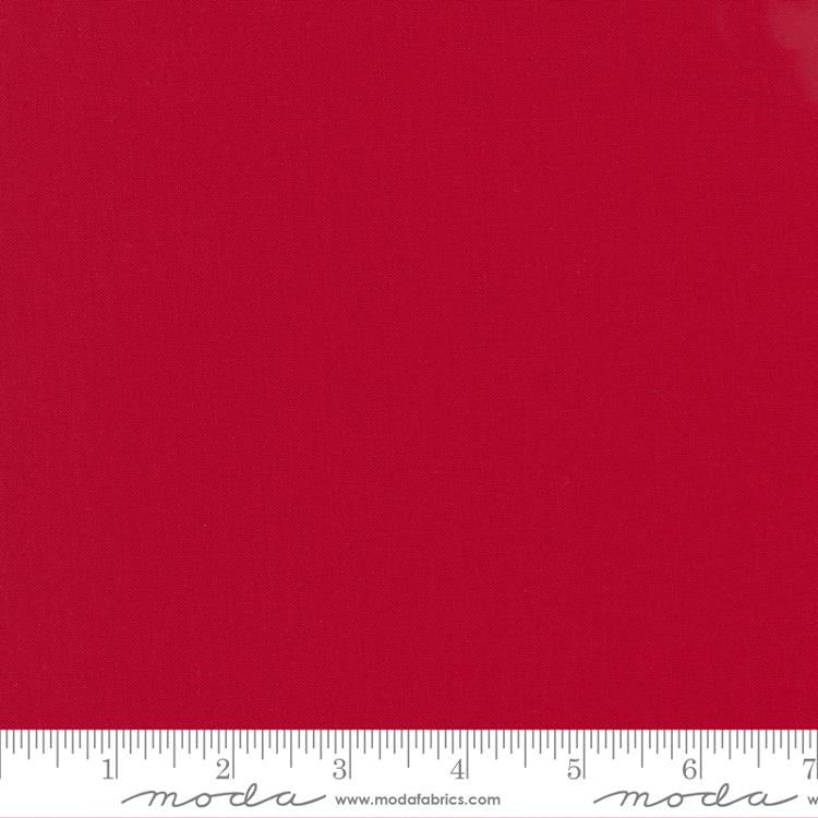 Bella Solids by Moda Fabric in Christmas Red Fabric Moda Fabrics