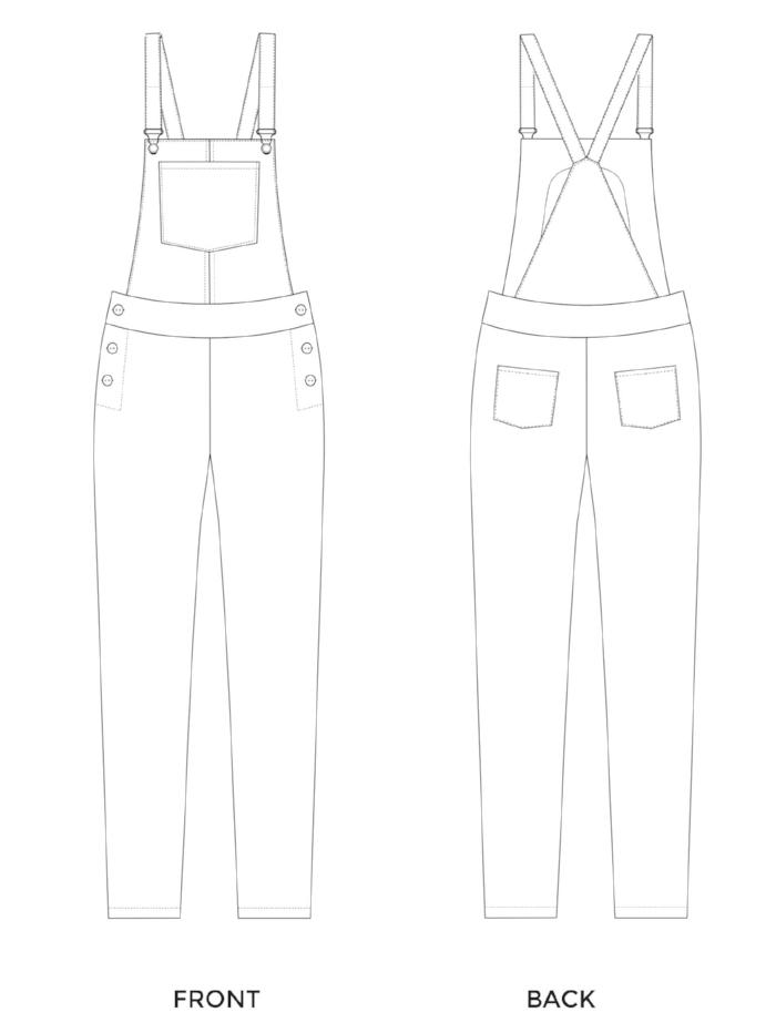 Mila Overalls Pattern Pattern Tilly and the Buttons