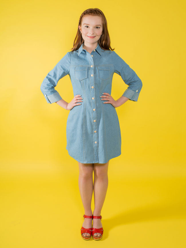 Rosa Shirt + Shirtdress Pattern Pattern Tilly and the Buttons