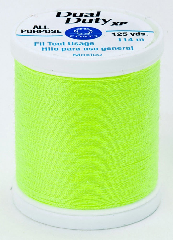 Dual Duty XP All Purpose Thread #9271 Neon Bright Yellow
