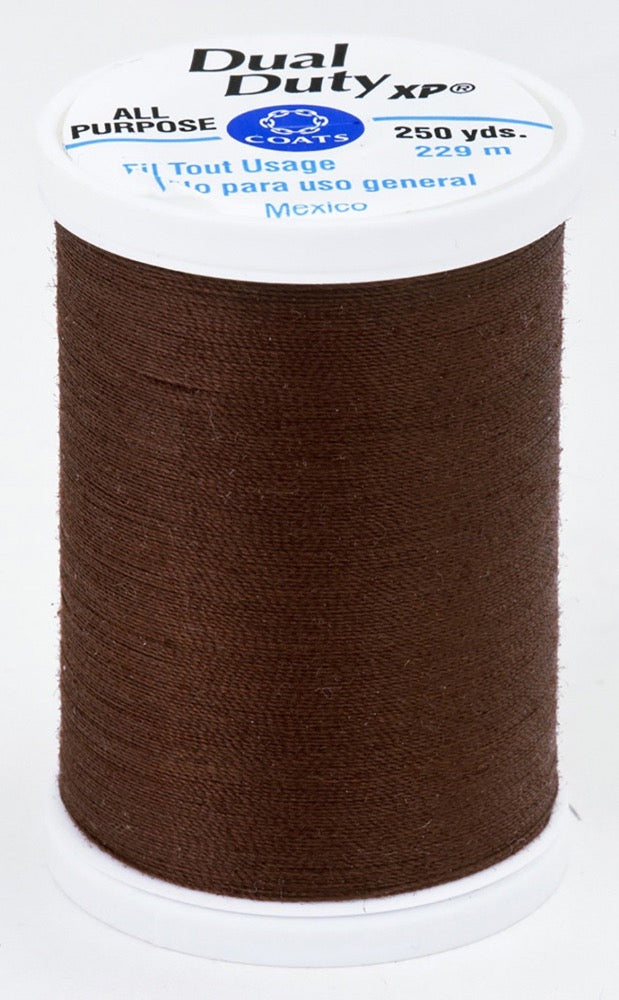 Dual Duty XP All Purpose Thread #8890 Dark Brown Thread Coats & Clark