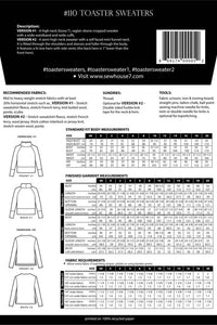 Toaster Sweater Pattern (Sizes 00 - 20) Pattern Sew House Seven