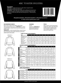 Toaster Sweater Pattern (Sizes 16 - 34) Pattern Sew House Seven