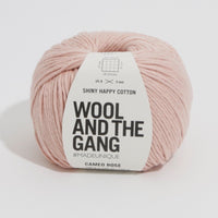 Shiny Happy Cotton Yarn Wool and the Gang Cameo Rose Cotton