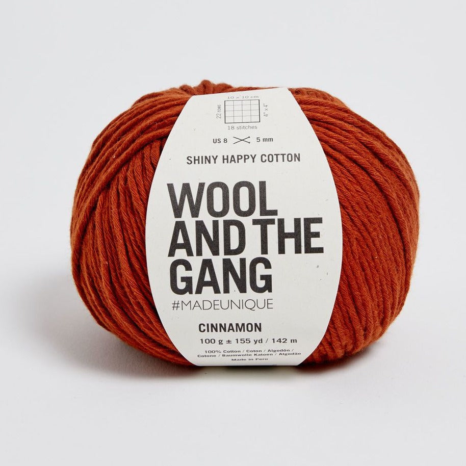 Shiny Happy Cotton Yarn Wool and the Gang Cinnamon Cotton