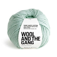 Shiny Happy Cotton Yarn Wool and the Gang Spearmint Green Cotton